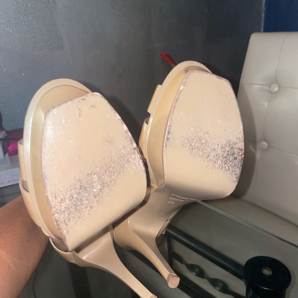 TRIBUTE PLATFORM SANDALS IN PATENT LEATHER size 39